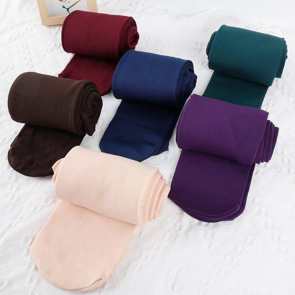 Women Winter Thicken Leggings Warm High Waist Solid Color Velvet for Female