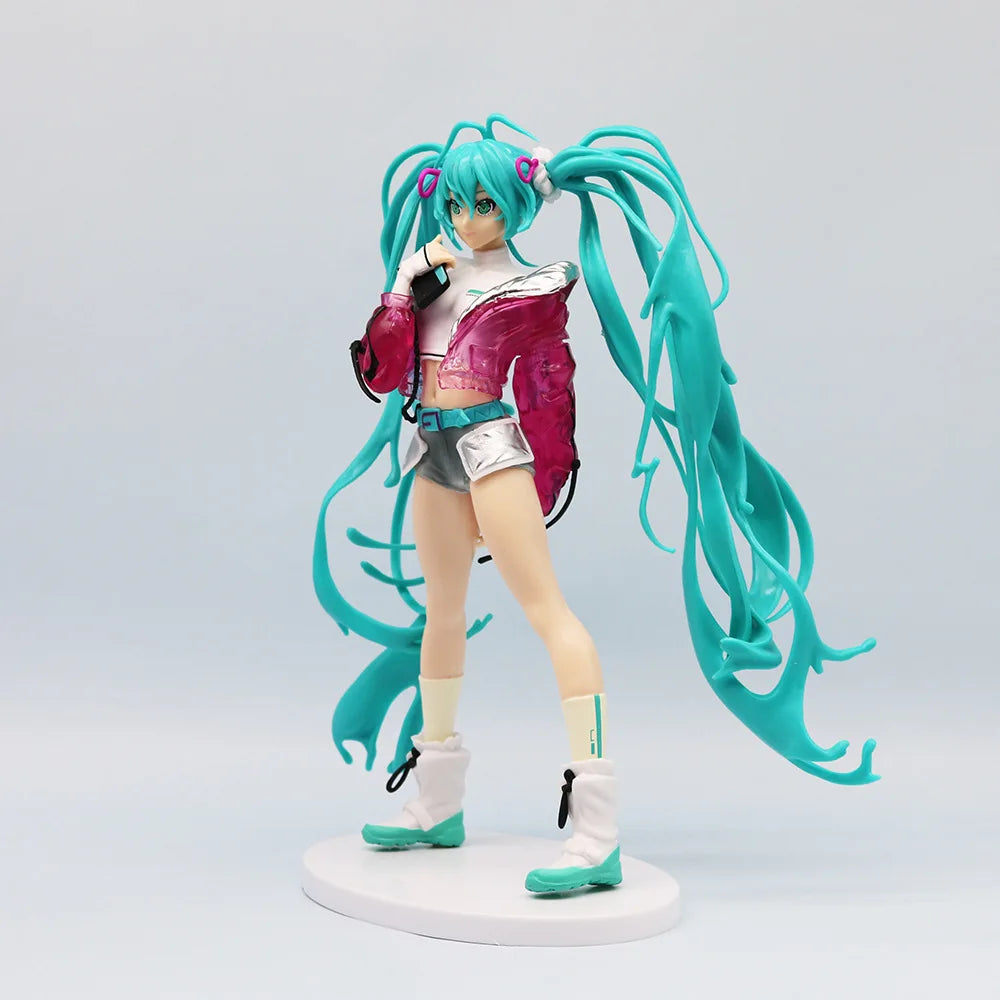 Student Girl Hatsune Miku  Action Figures Fashion Figure Model Miku Room Decorations PVC Collection Model Doll Toy
