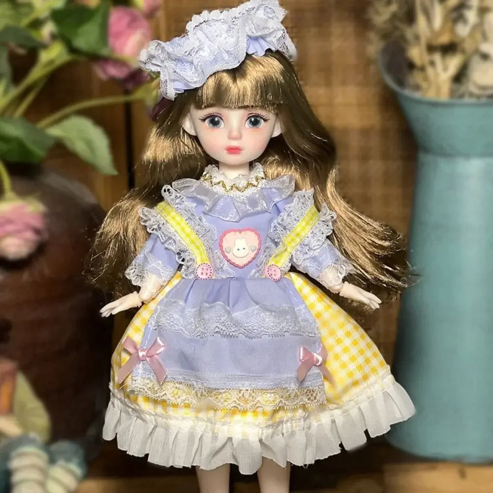 Ball jointed Doll Toys Bjd Dolls For Girls Dolls 1/6 Starry Gray Eyes 30cm Lolita Fashion Dress DIY Toy Children Birthday Gifts