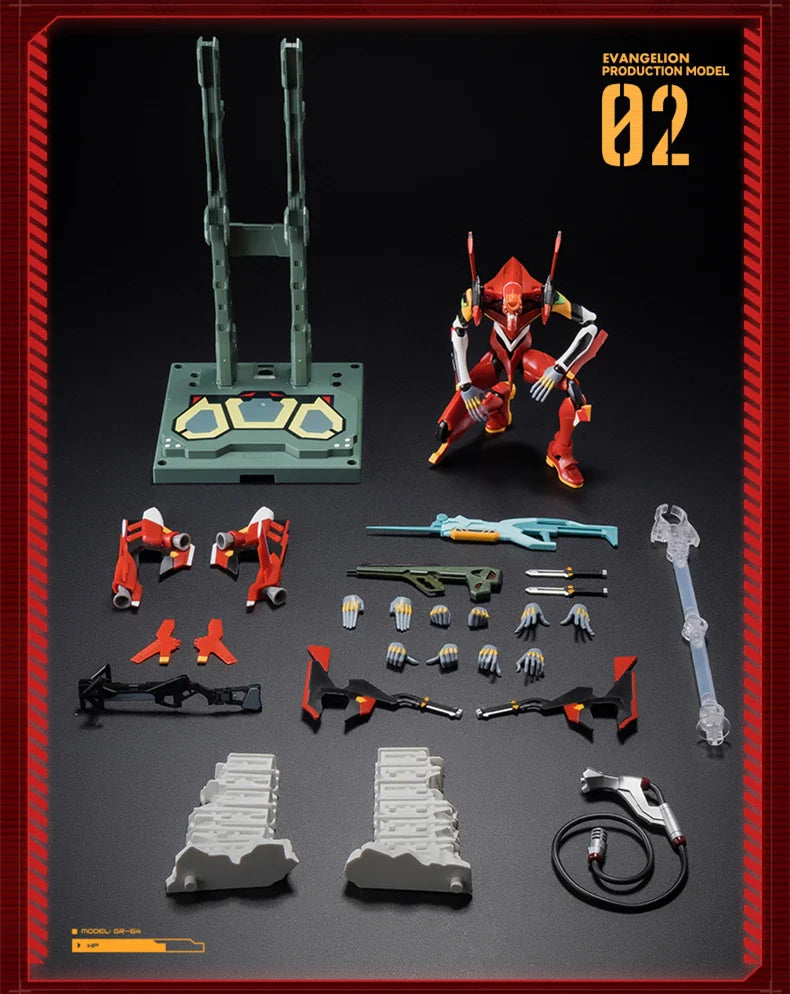 BLOKEES Original EVANGELION-02 01 08 EVA00 NEON GENESIS EVANGELION Asuka Shinji Assembled Action Figure Anime Robot Armor Toys