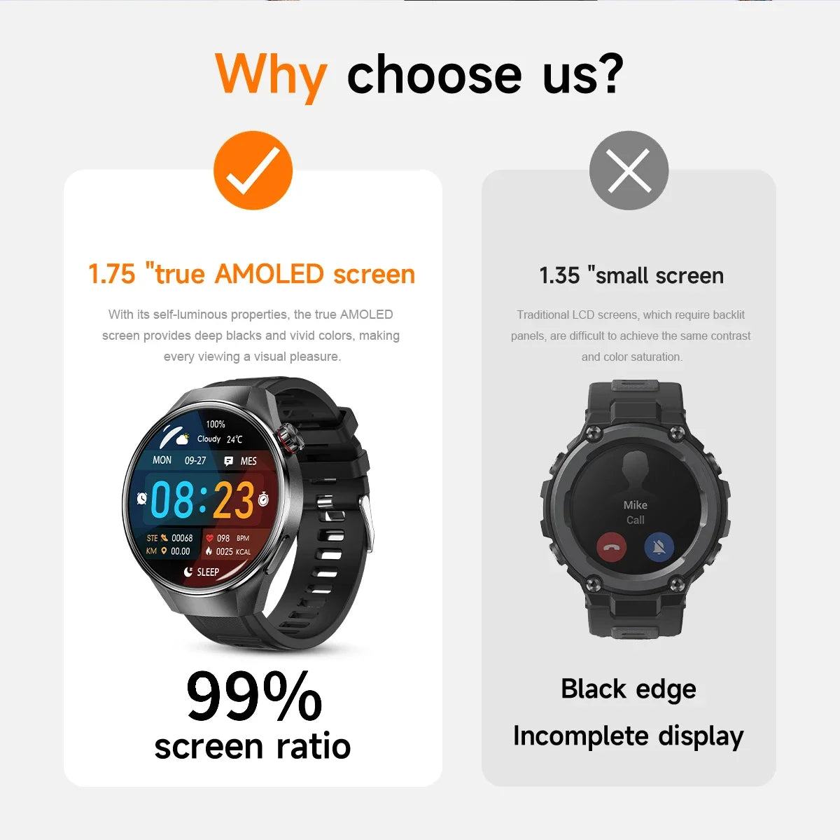 2025New Originl Watch G5 PlUS Smart Watch Men 466*466 HD AMOLED Screen GPS track Heart Rate Bluetooth Call Waterproof SmartWatch