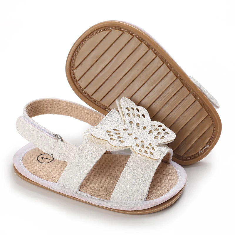 Style Baby Girls Shoes Fashion PU Bow Summer Casual Garden Sandals First Walker