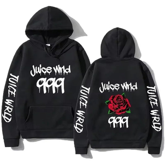 Juice WRLD Women Hoodies 999 Print Pullover Hooded Music Rapper Hip Hop Joggers