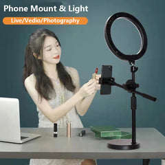 Horizontal Tripod for Mobile Phone Smartphone Overhead Note Shooting Vertical Tripod