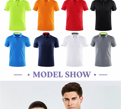 Casual Sports Quick-drying Lapel Short-sleeved POLO Shirt Cycling Suit Fitness Suit For Men