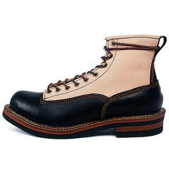 Vintage Boots For Men Winter Shoes Genuine Leather Military Boots