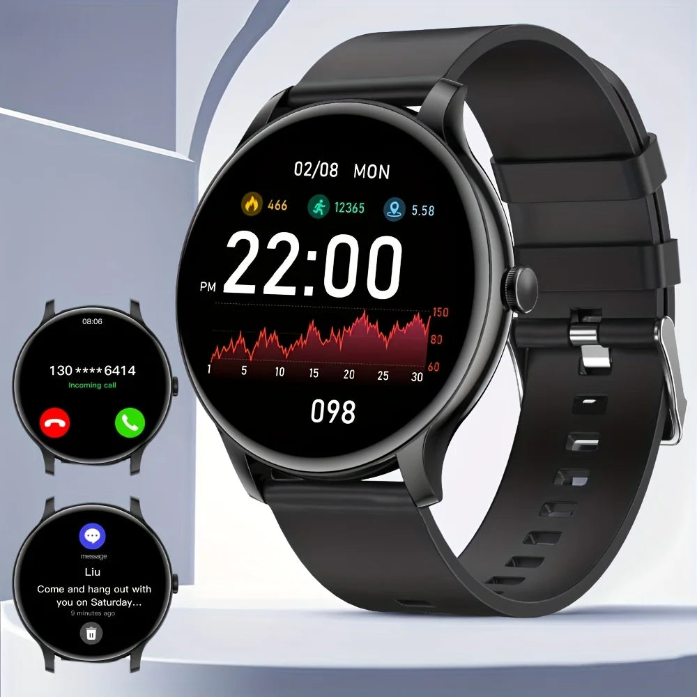 LAXASFIT 2025 New Smart Watch 1.52inch HD Full Touch Scree Bluetooth Dial and Answer Smartwatch Men and Women Christmas Gifts