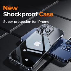 PC Case For iPhone 16 Pro Max Case Crystal PC Anti-Yellow Lens Protection Cover For iPhone 16 Pro Max Case