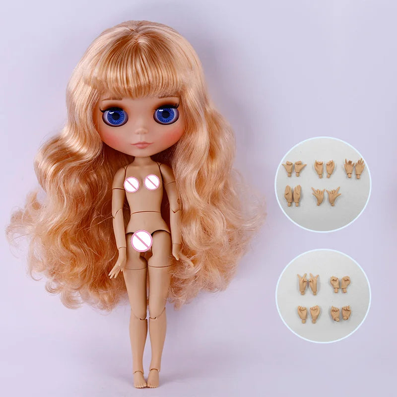ICY DBS Blyth Doll Tan Skin Matte Face With Eyebrows Special Price 1/6 BJD JOINT body Neo Christmas Gift Anime