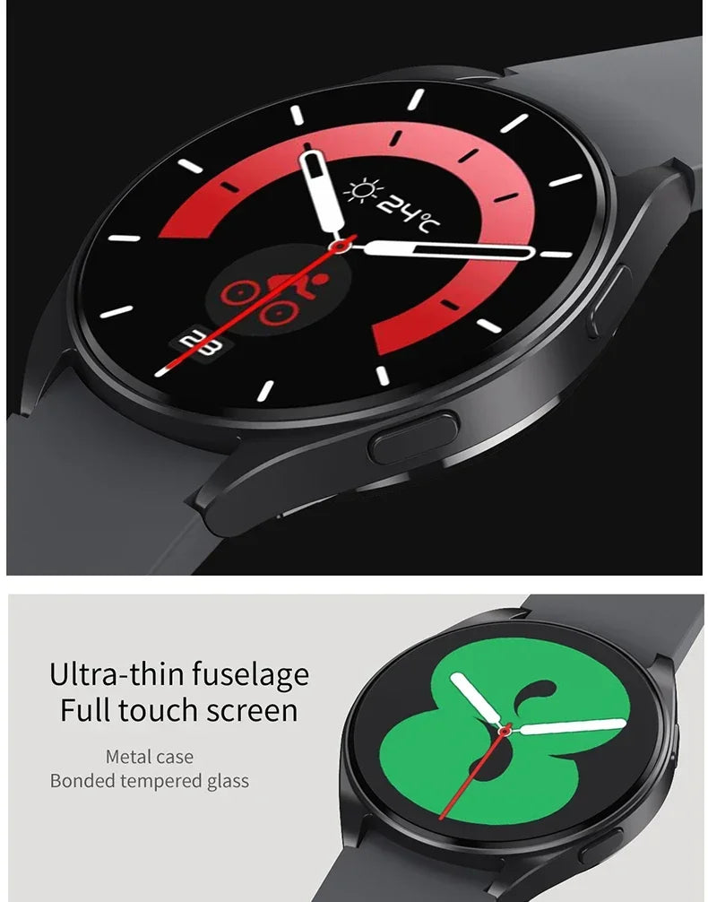 2025 New Smart Watch Women 1.28" Color Screen Bluetooth Call Heart Rate Health Monitoring for Samsung Watches 6 Pro Update