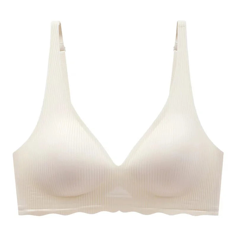 Seamless Women's Bra Small Chest Big Hollow Design Underwear Support