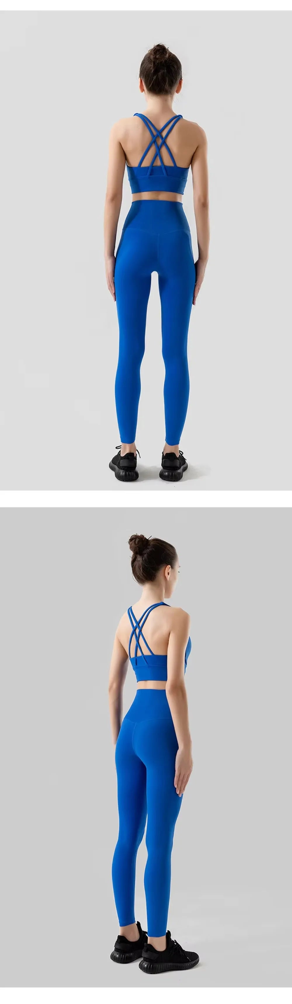 Sportswear Yoga Clothes Set Leggings and Tops Fitness Sports Suits Gym Clothing