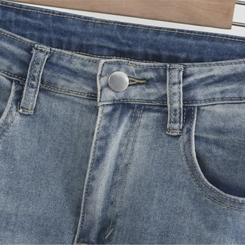 Autumn Plus Size Jeans Women Clothes Fashion High Waist Stretch Denim