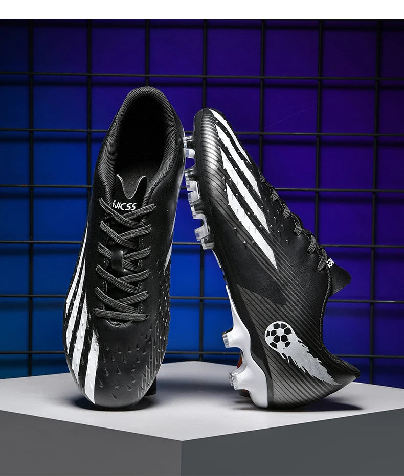 Soccer Shoes Sport Outdoor Men Breathable Cleats FG Football Boots
