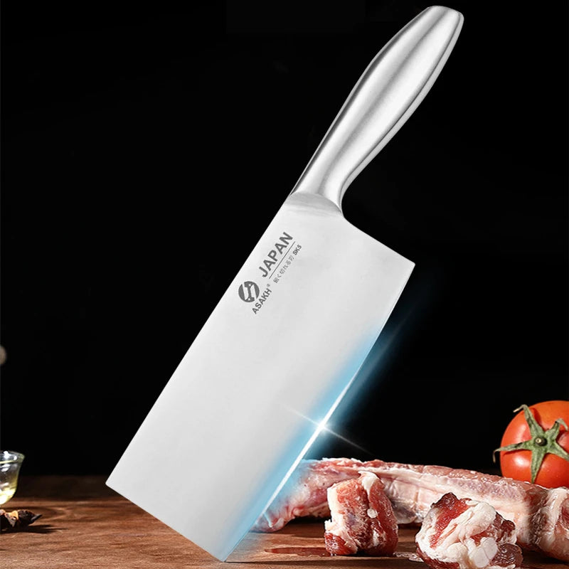 1-7pcs Chef Knife Set Hollow Handle Knife Set Stainless Steel Household Slicing Kitchen