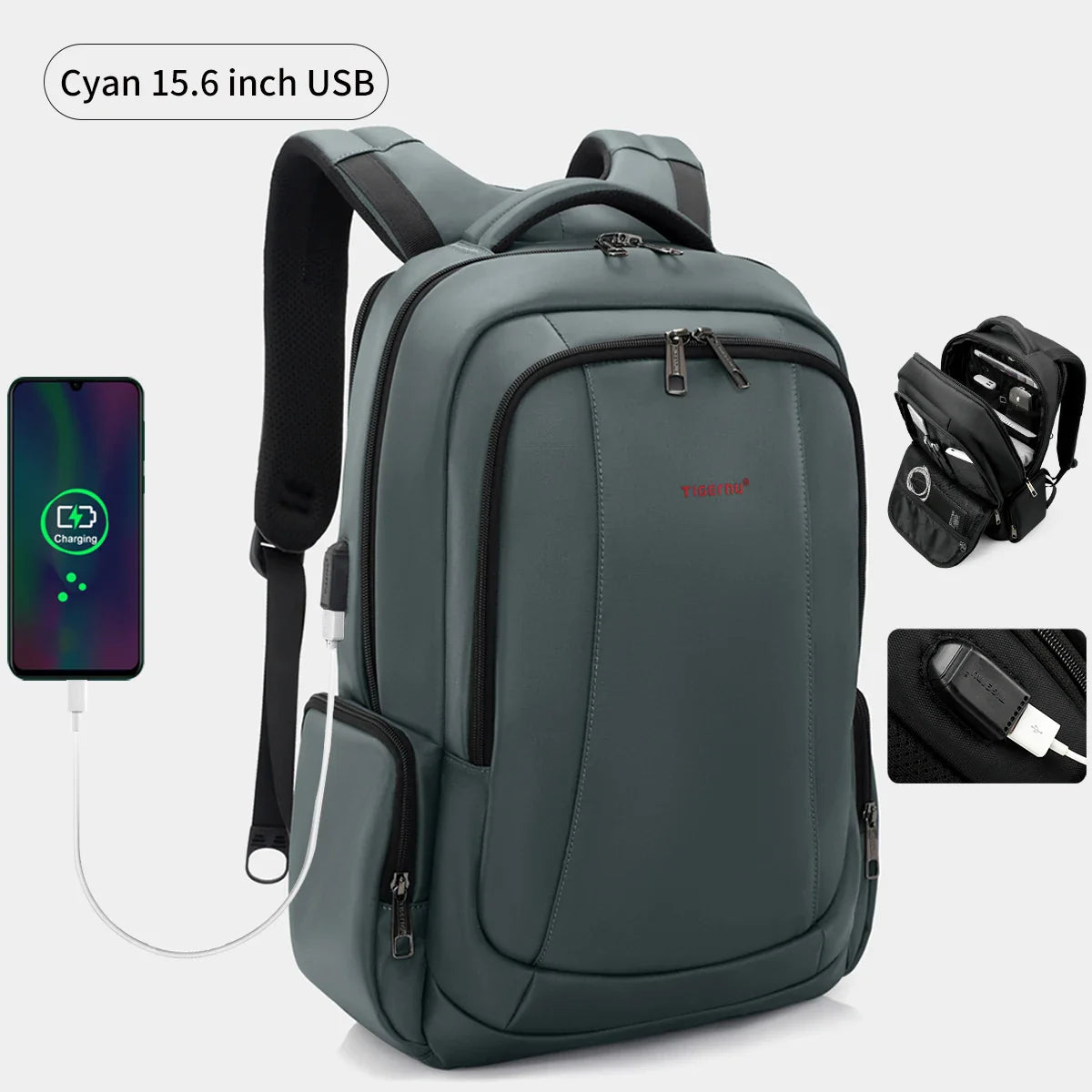 Tigernu Waterproof Nylon Backpack Female Men's Backpack For 15.6 Laptop Notebook Bag Mochilas School Backpacks Bag Male Knapsack