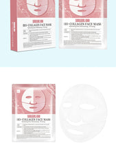 5PCS Absorbable Bio-Collagen Face Mask Wrinkle Remover Fade Fine Lines Lifting Nicotinamide Brightening Moisturizing Skin Care