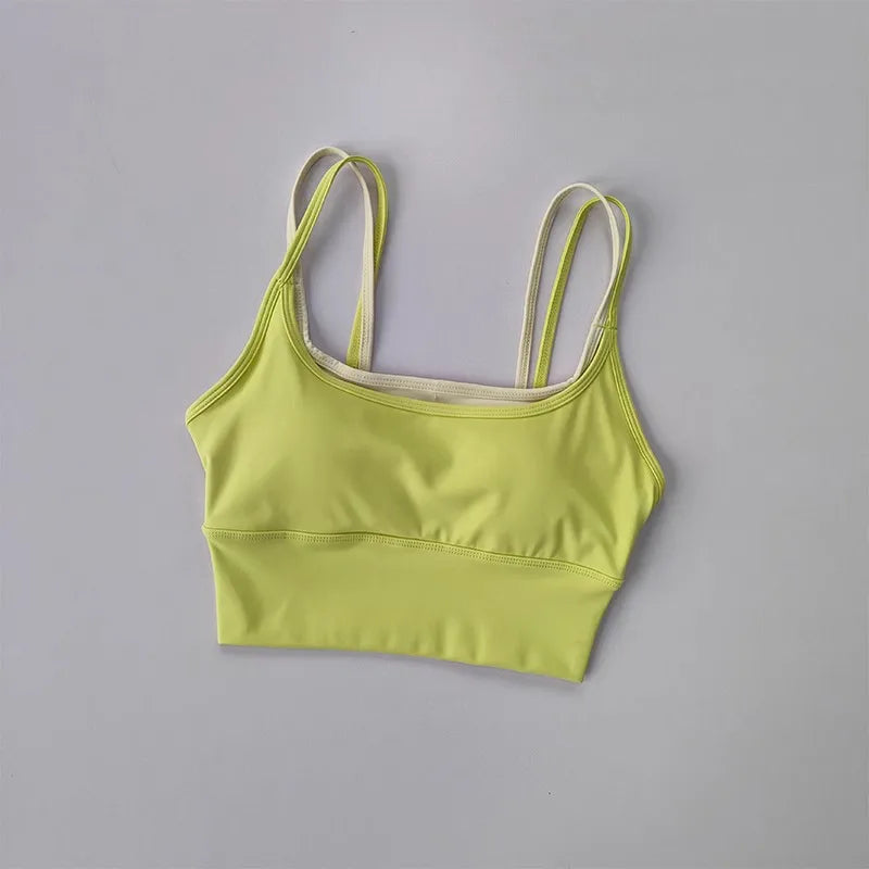 Bra for Women Slim Elastic Fitness Underwear  Gym Breathable Yoga Crop Top