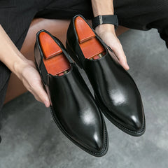 Luxury Fashion Work Shoes Men Party Wedding Leather Men Shoes