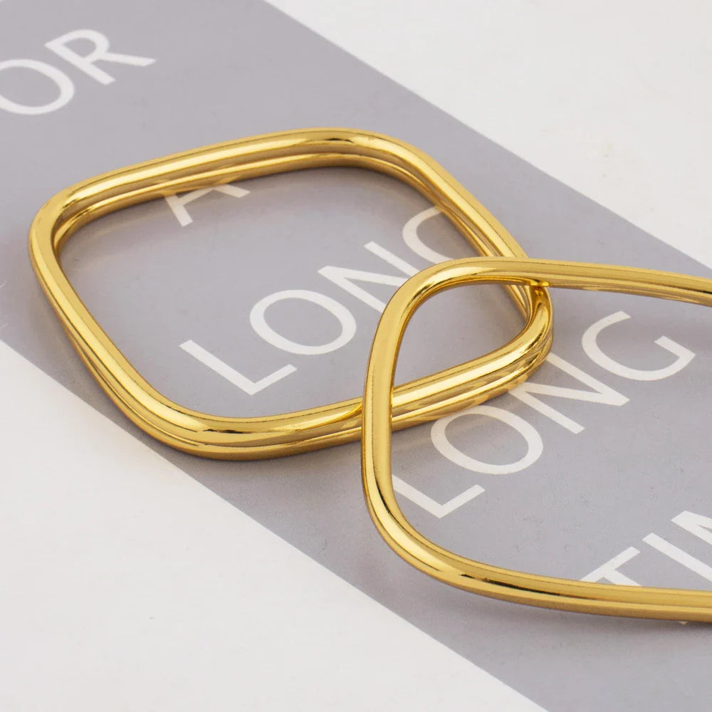 316L stainless steel gold-plated bracelet Fashion Personality Simple Punk Retro Hip-hop High Temperament Bracelet