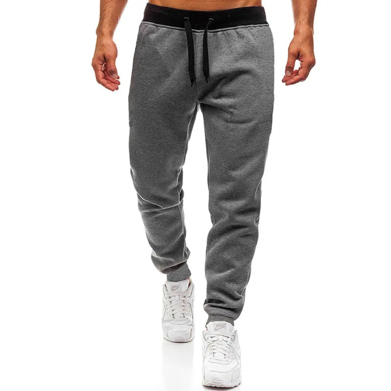 Men Casual Sports Pants Running Workout Jogging Long Pants Gym Sport