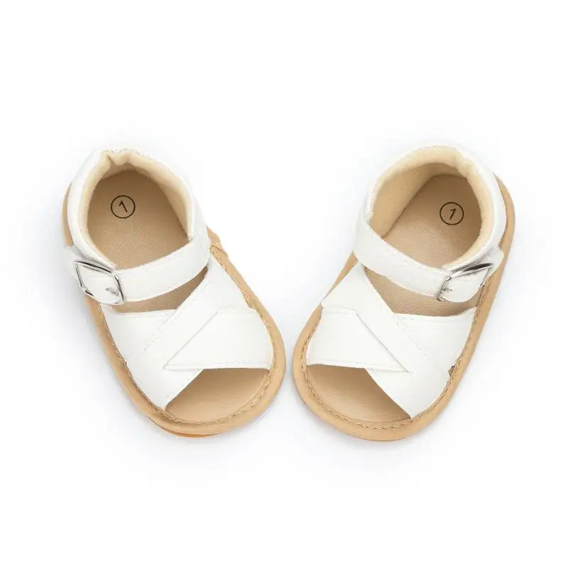 Shoes Boys Girls Sandals Infant Non-slip Soft Sole Flat Leather Comfort Toddler