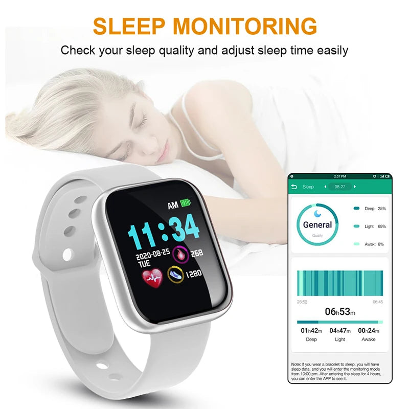 Smart Watch Women Waterproof Wristwatches Men Smartwatch Electronic Clock