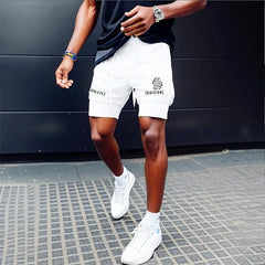 2 IN 1 Sport Running Casual Breathable Shorts Men Double-deck Jogging Quick