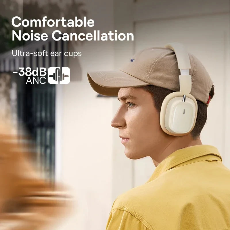 Baseus Bowie H1i Wireless Headphones Bluetooth 5.3 Active Noise Cancellation Headsets Overhead Hi-res Spatial Audio Headphone