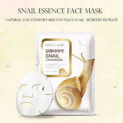 10pcs Snail Gold Face Mask Moisturizing Sheet Masks Anti-wrinkle Hydrating Skin Care Facial Mask Beauty Korean Cosmetics