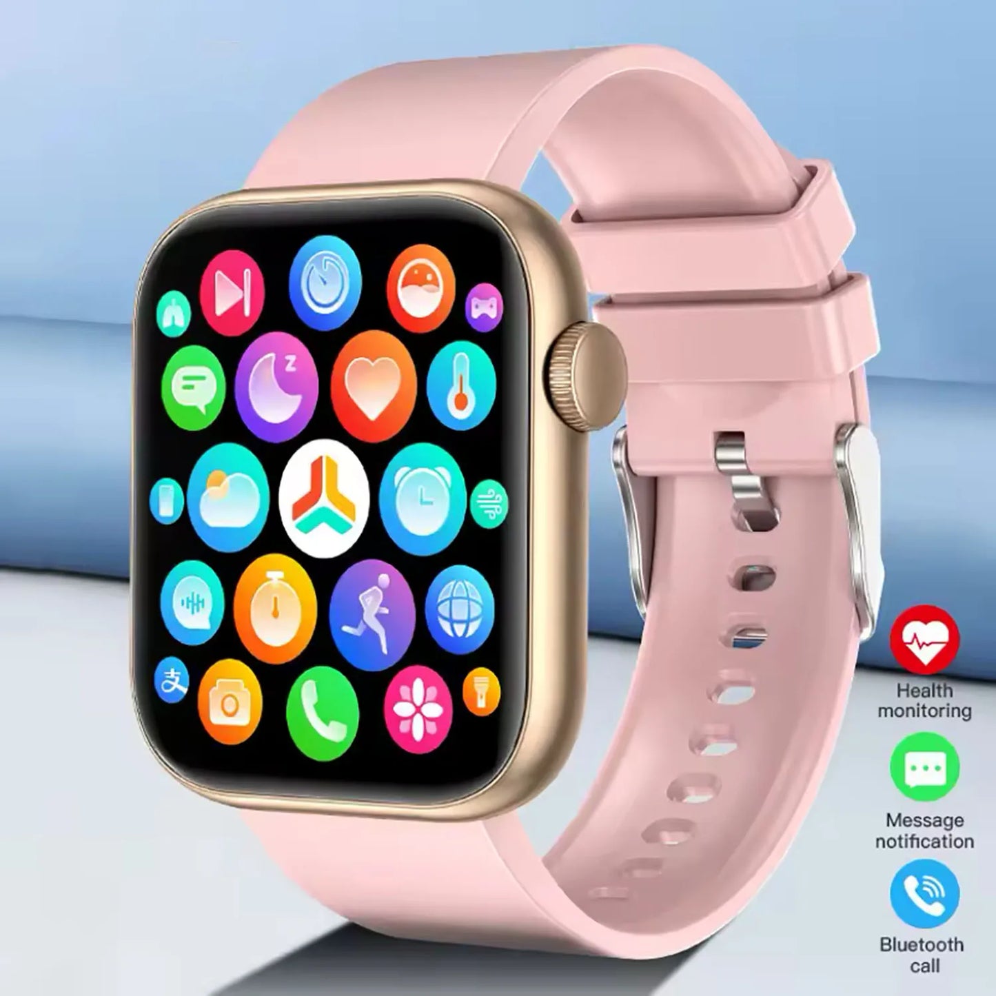 New QX7 Smart Watch Men 2.01-inch SmartWatch Bluetooth Call GPS AI Voice Heart rate Blood oxygen Android &IOS Sports Smartwatch