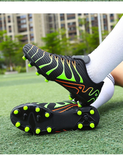 Men Soccer Shoes Adult Kids TF/FG Futsal Boys Ultralight Soccer Cleats Professional