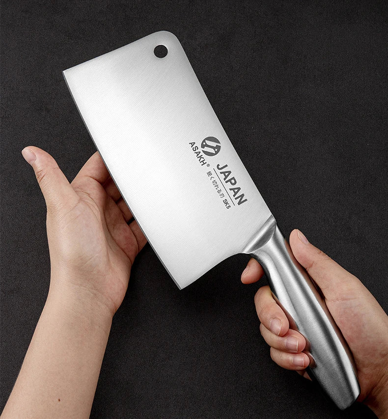 1-7pcs Chef Knife Set Hollow Handle Knife Set Stainless Steel Household Slicing Kitchen