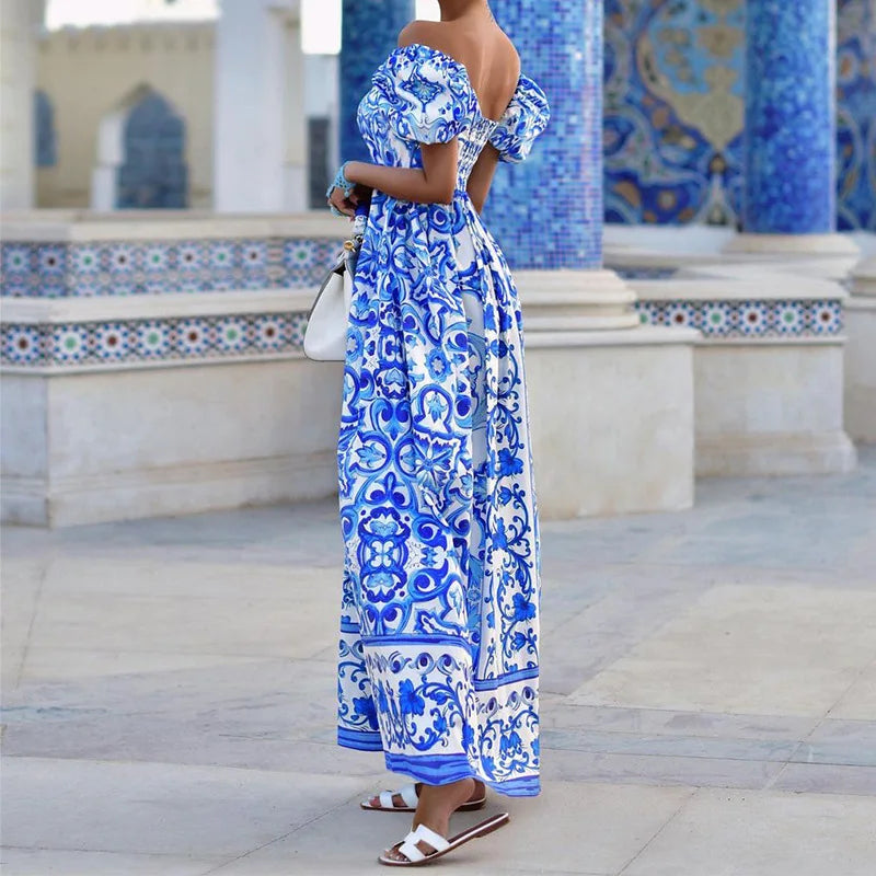 Formal attire Dresses: Backless Evening Dress Women Boho Maxi Dresses