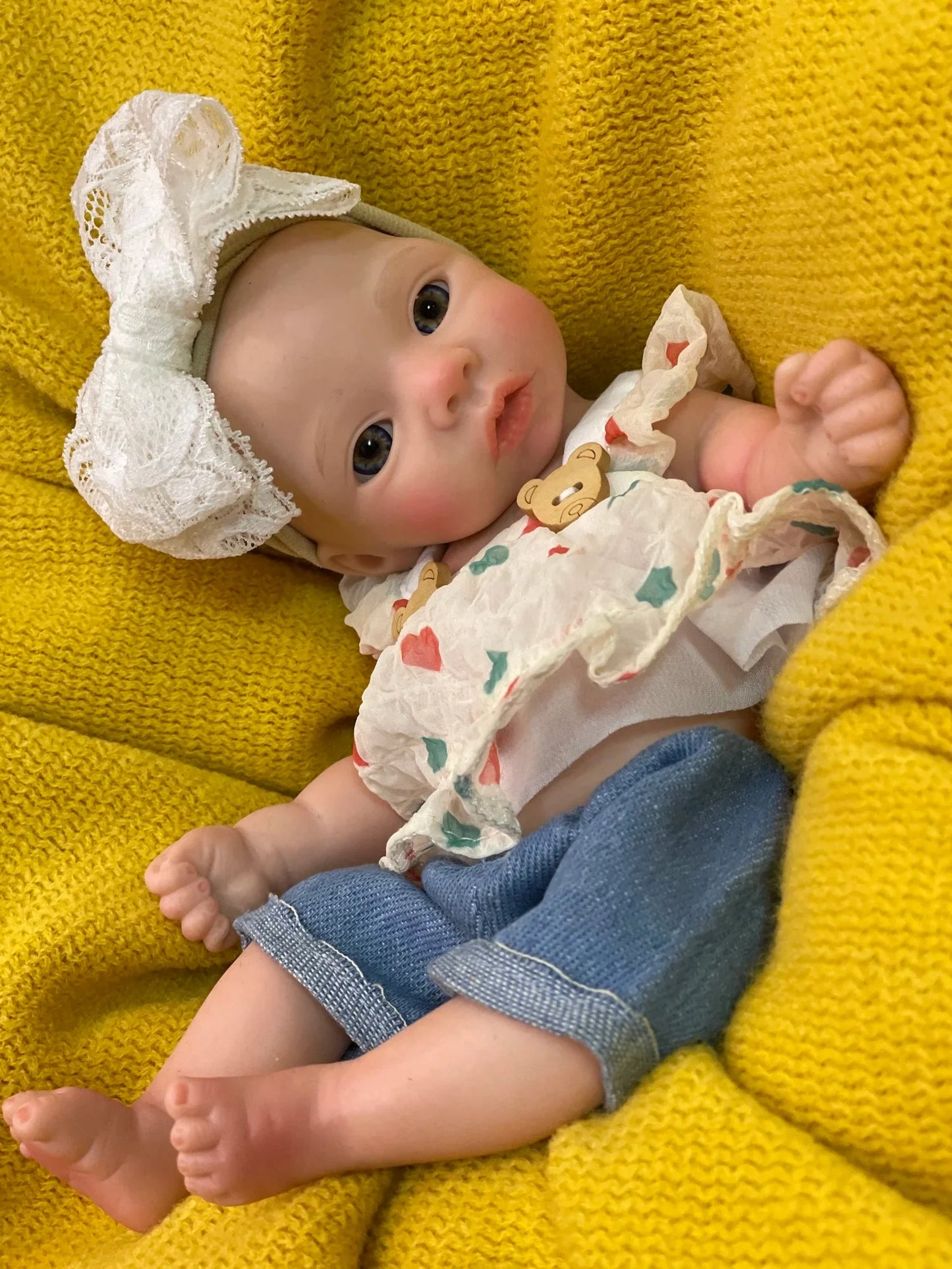 8styles/26cm Open and Close Eyes Cute Soft Full Body Solid Silicone Girl 3D Painted Skin Lifelike Real Corpo De Silicone Doll