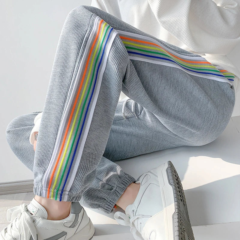 Sweatpants for Women Rainbow Harem Pants High Waist Running Jogger Baggy