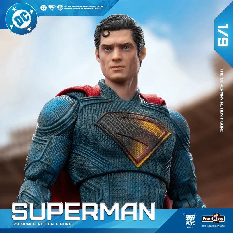 Genuine Fondjoy Superman 1/9 Scale War Damage Version DC Action Figure Collectible Model Toy Superhero Ornament Gift Collectors