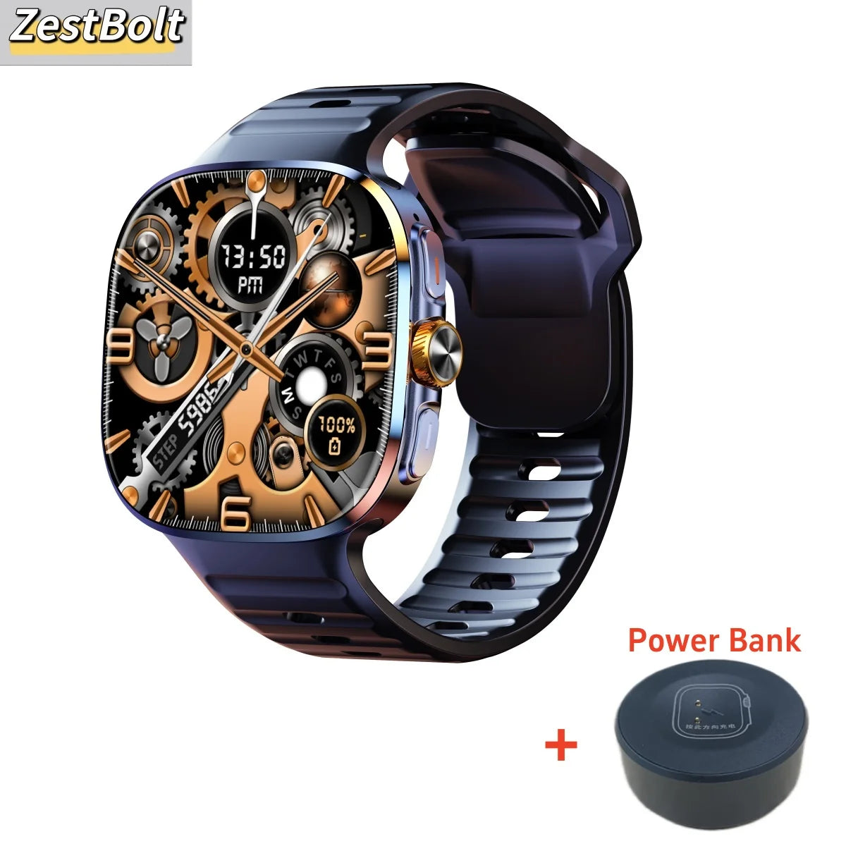 M99 Smartwatch 5G With 2.4inch Amoled Screen 900W Rotating Camera WIFI GPS Position Compass NFC Bluetooth 1024GB Smart Watch