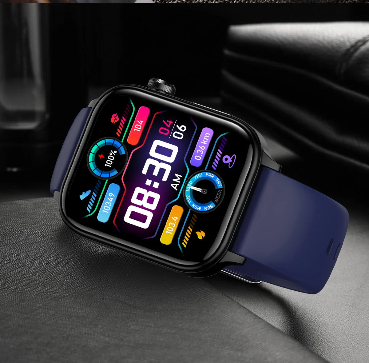 2026 New Blood lipids Uric Acid testing Smart Watch Men ECG+PPG Blood Pressure blood oxygen Bluetooth Call Health smartwatch iOS