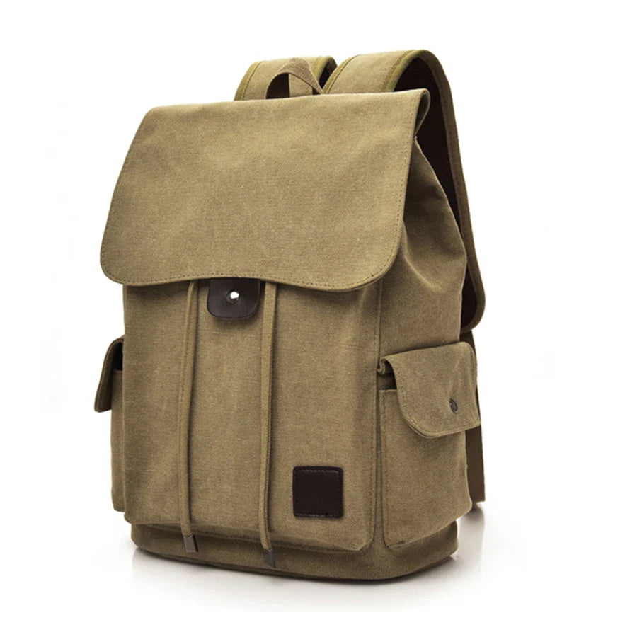 New High Quality Canvas Men Backpack Large Shoulder School Bag Rucksack For Boys Travel Fashion Camping Bags Fashion Simple Bags