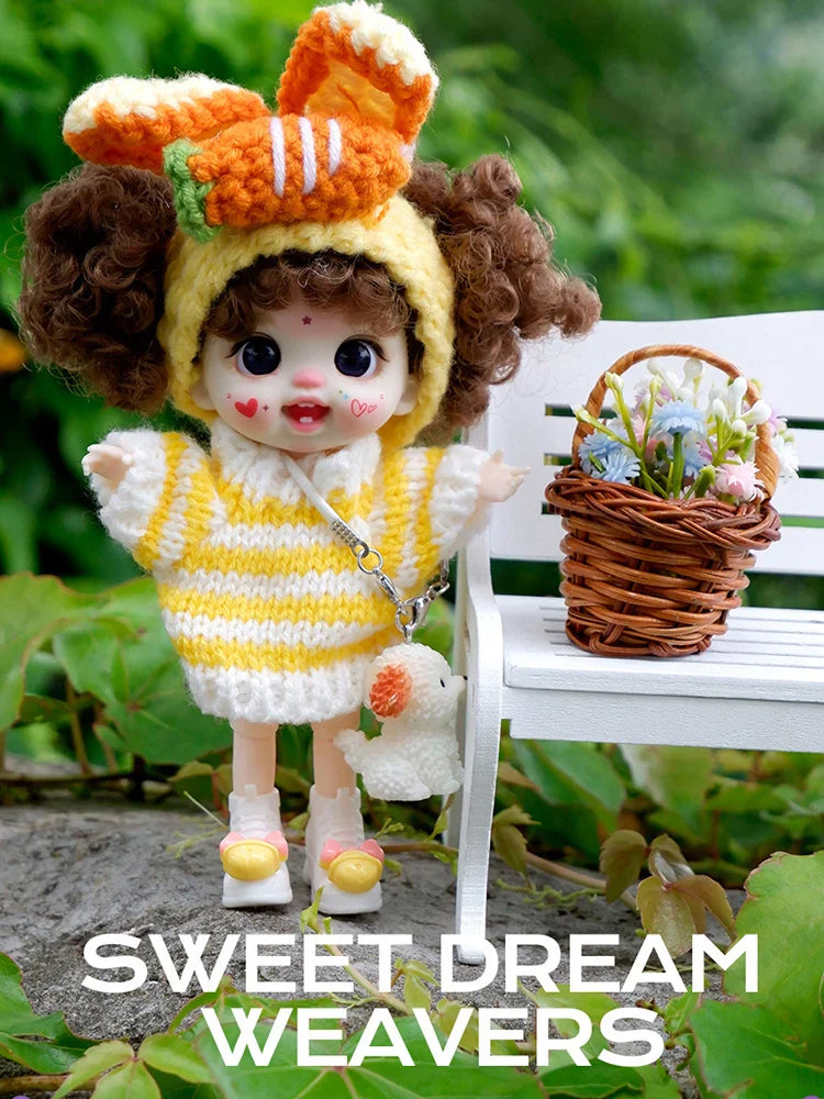 bjd doll Dolls for girls 13cm Labbu doll pocket mini blyth girl Doll Barbi Cry Baby Ball jointed doll Mobile phone Decoration