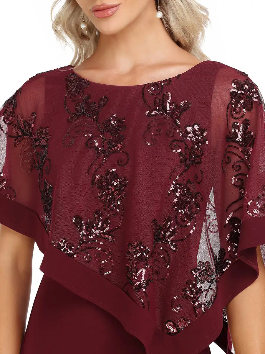 Homecoming Dresses: Women's Dresses Long O-Neck Half Sleeves Prom Women Dress