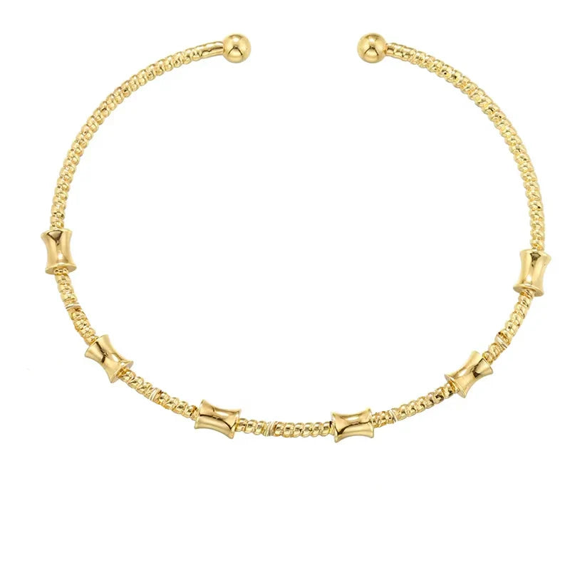 ZHUKOU candy charms bracelet for women Gold color romantic round charms bangles lady birthday gifts Man bracelet Jewelry VL338