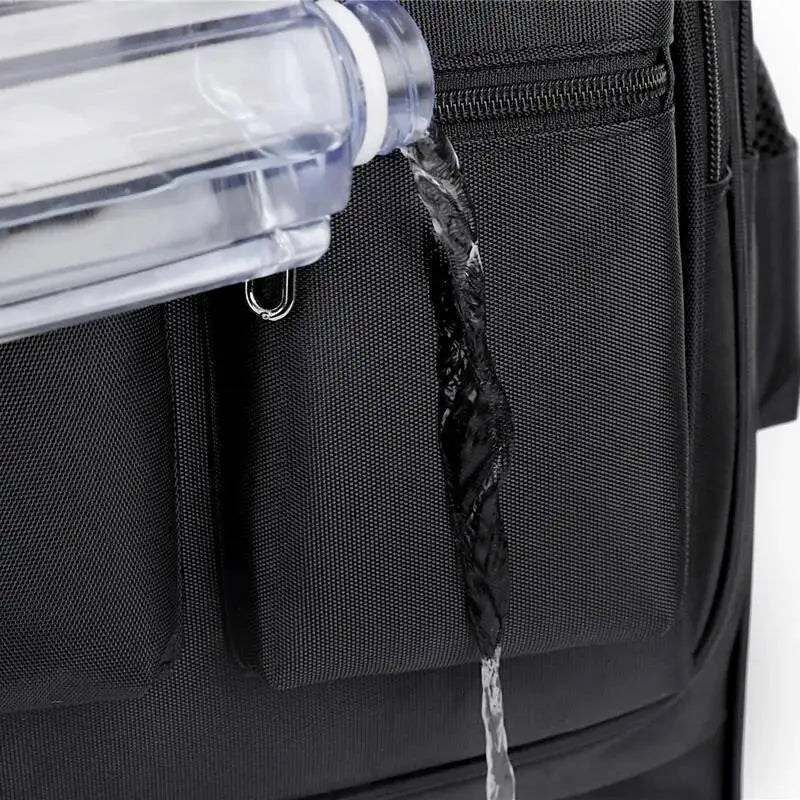 Large Capacity Travel Backpack With Wheels Hidden Pull Rod Waterproof Carry On Luggage Weekend Travel Bag For Men Business Trip