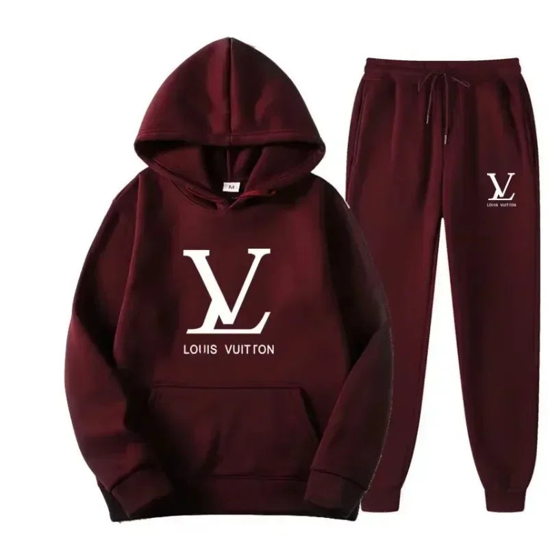 New men's one-piece sportswear and pants sets for autumn and winter of 2026 outdoor fashionable casual men's style