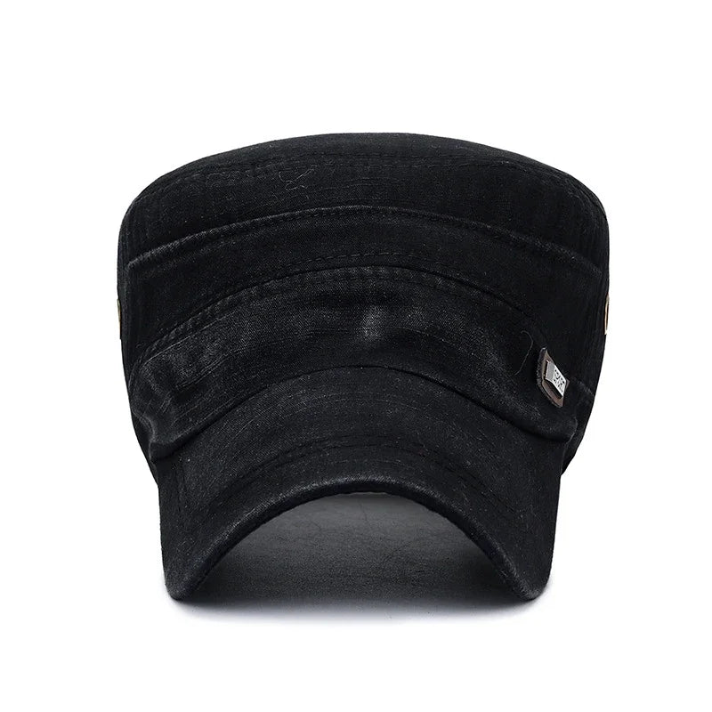 Military Cadet Flat Cap Fashion Clothes Adjustable Snapback Hat Unisex New Fashion Classics Outdoor Casual Sport  Baseball Cap