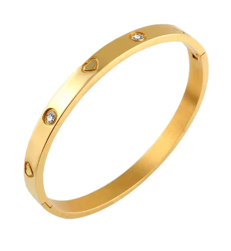 Stainless Steel With Zirconia Bracelet Simple Jewelry