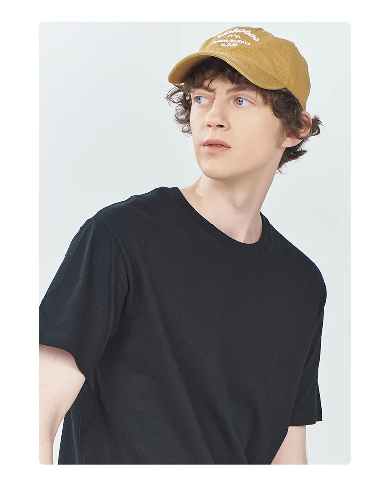 Good Mental State Pure Cotton Short Sleeved t-shirt For Men Women 2024 Summer New Tee Clothes Loose Casual Cartoon Oversized Top