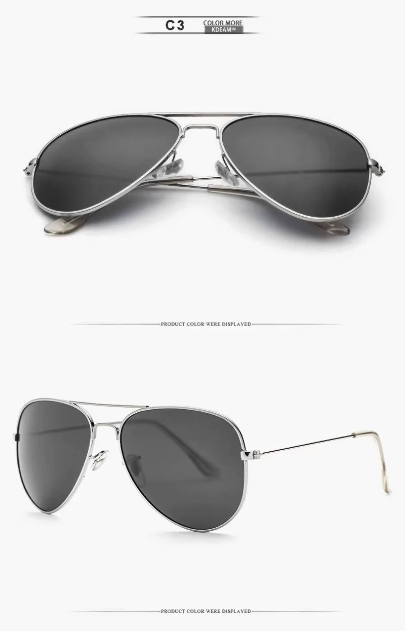 Air Force Pilot Sunglasses Men Polarized 62' Lens Large Sunglasses