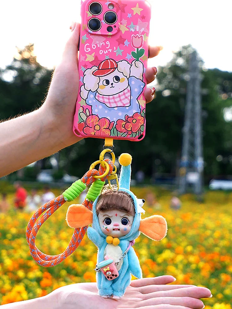 Mini Doll Dolls for girls Labbu doll pocket blyth Boy girl Doll Barbi cry Baby Rainbow Ball jointed doll Mobile phone Decoration